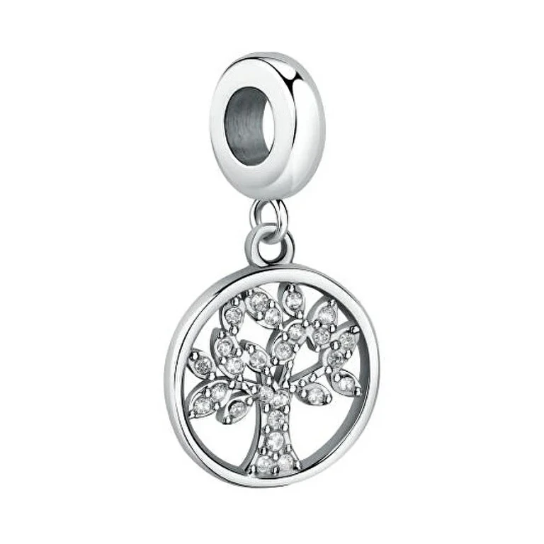Charming Steel Pendant With Crystals Scz1276
