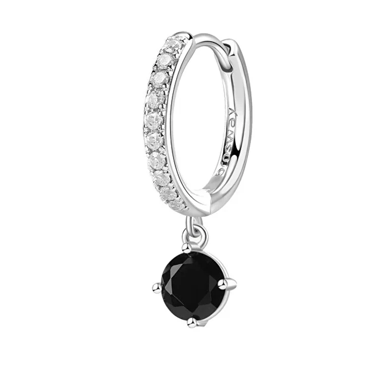 Single Earring Fancy Mystery Black FMB86 Circle