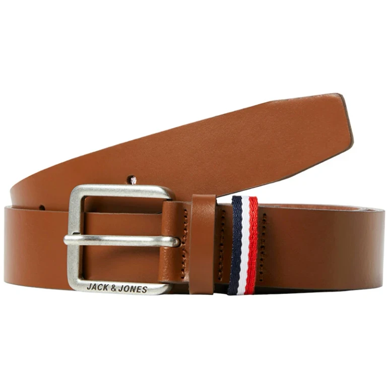 Men's Leather Belt Jacespo - Belt Length: 95 Cm