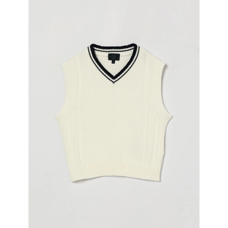 Waistcoat Kids color White (FY9P32X0019101)