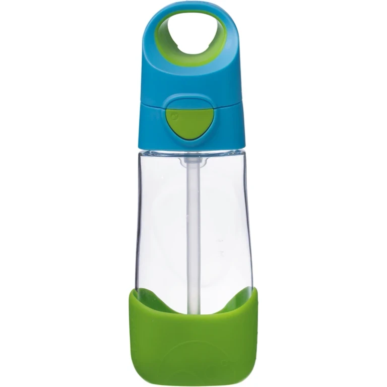 Bottle with Straw Blue Green 450 ml