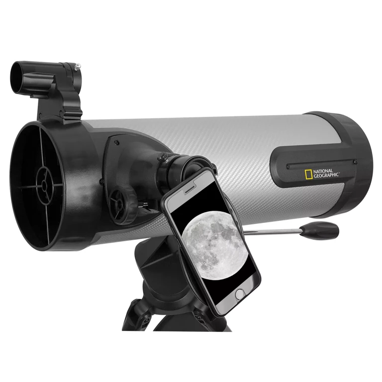 NG114mm Newtonian Telescope with Pan Handle - Silver:- Silver