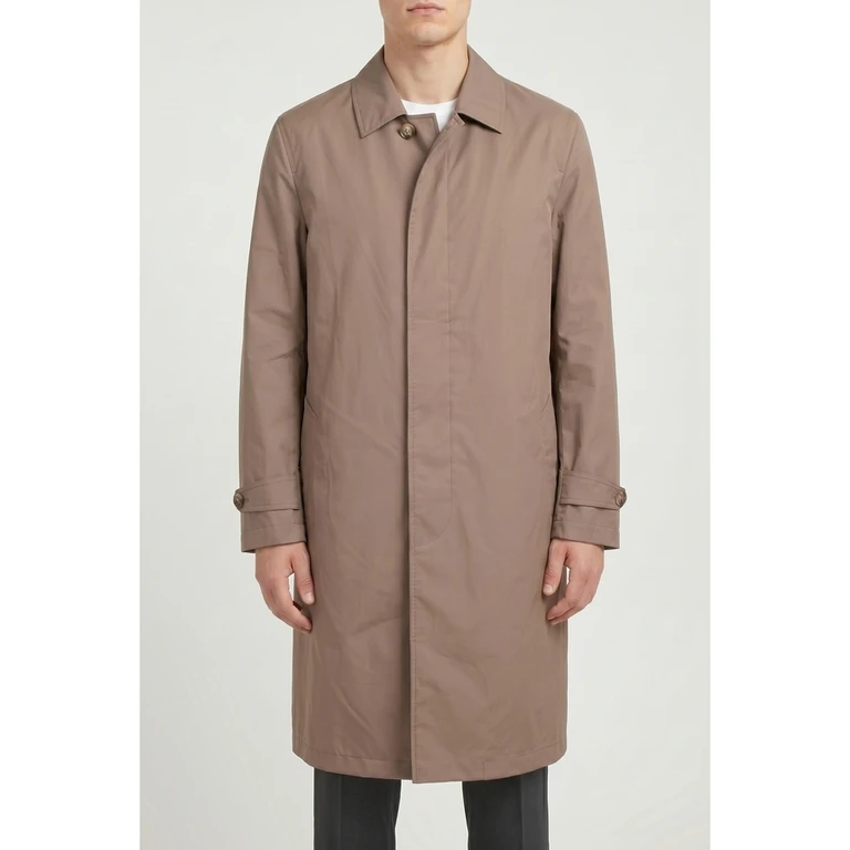 Taupe Tailored Trench Coat