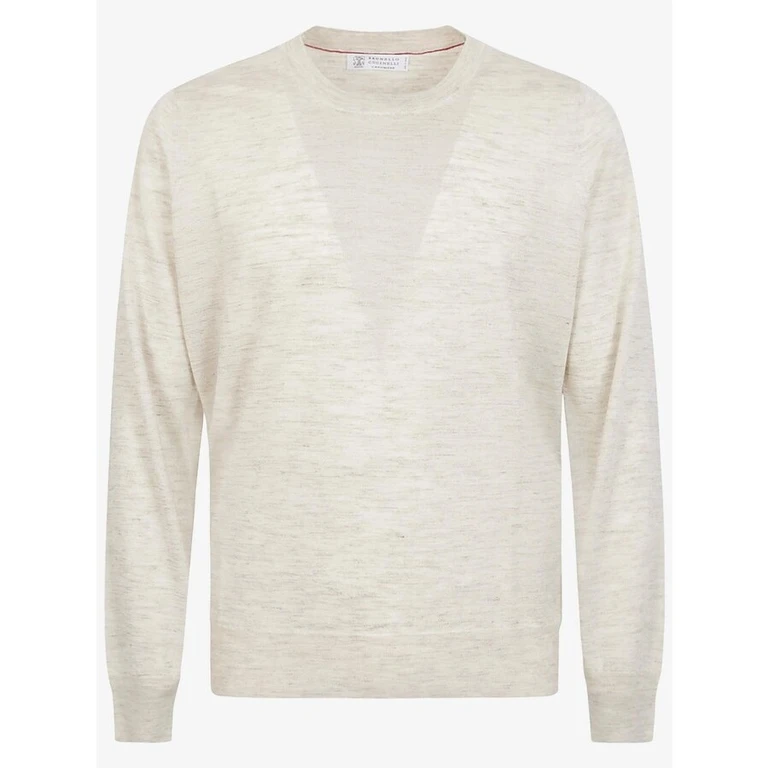Light Beige Silk Linen Sweater
