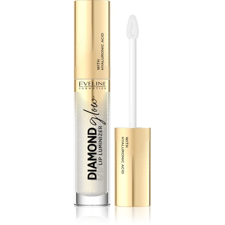 Diamond Glow Shiny Lip Gloss With Hyaluronic Acid Color 07 Golden Dust 4.5 Ml