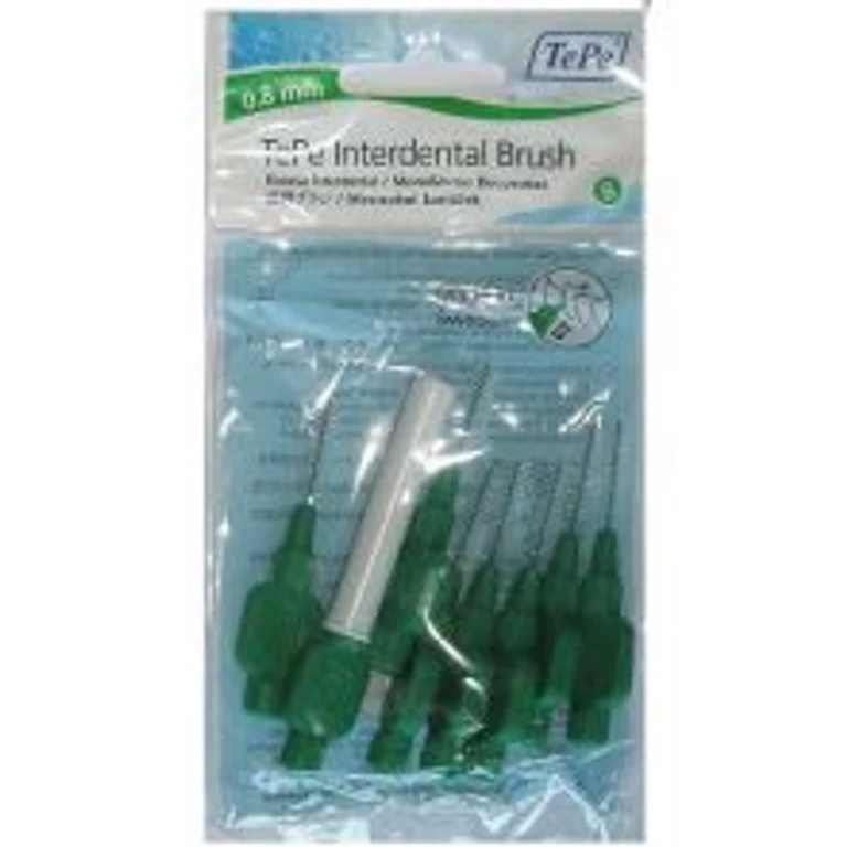 Regular Interdental Brush (0.8mm Green 8pcs)