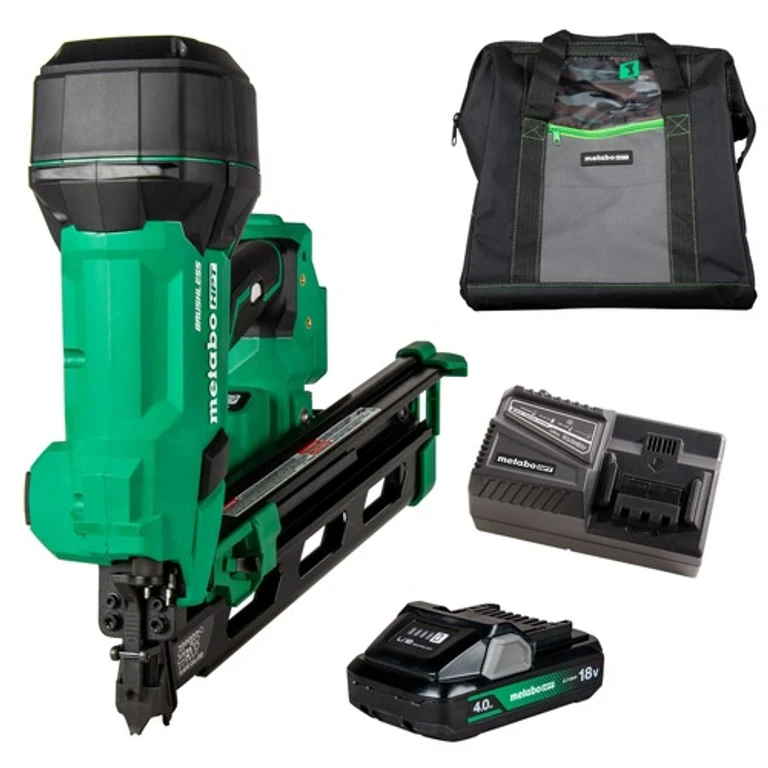 18V MultiVolt Lithium-Ion 21 Degree 3-1/2 in. Cordless Plastic Strip Framing Nailer Kit (4 Ah)
