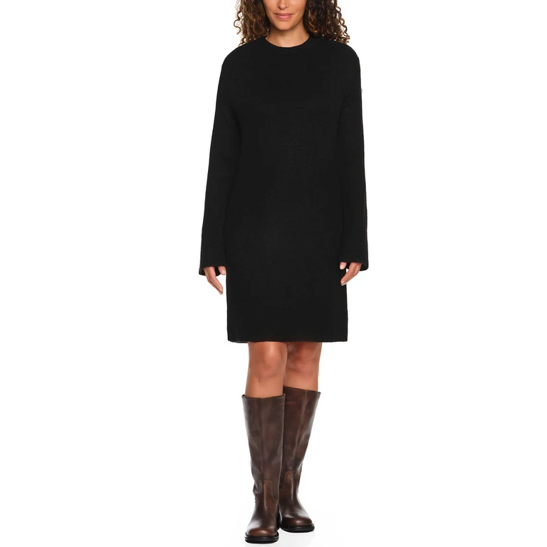 SWEATER DRESS - BLACK M:- m, Black - Online Only