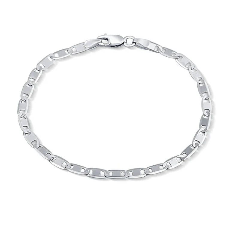 Silver Chain Bracelet Without Tempo With Hook Svlcopq0Sj180 - Length: 18 Cm
