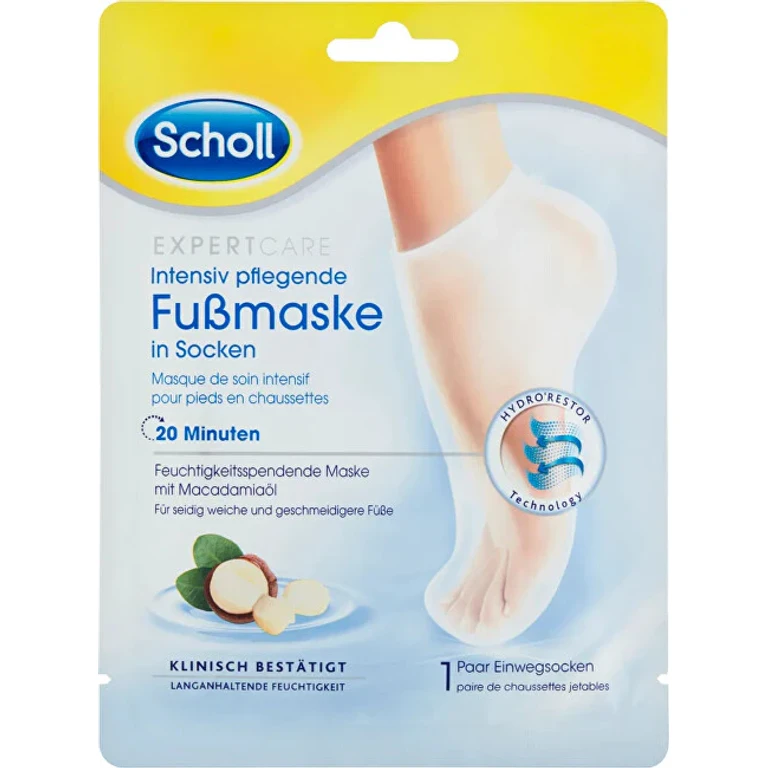 Masque nourrissant pour les pieds à l'huile de macadamia Expert Care (Masque pour les pieds) 1 paire