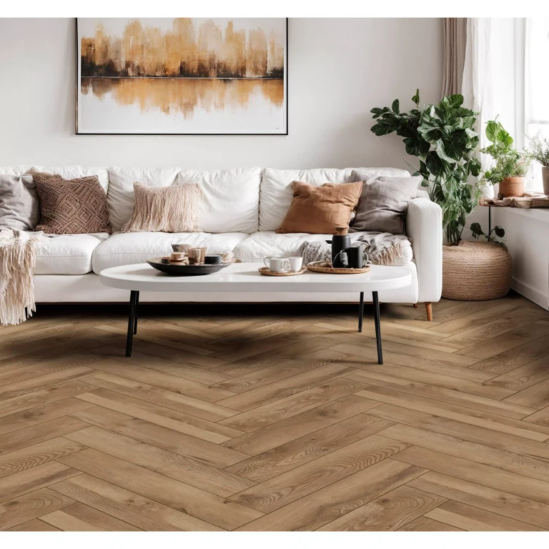 Knoxville Herringbone Water Resistant Laminate Flooring, 9.35 sq. ft. per box:- Ship to Home - 3 Pack