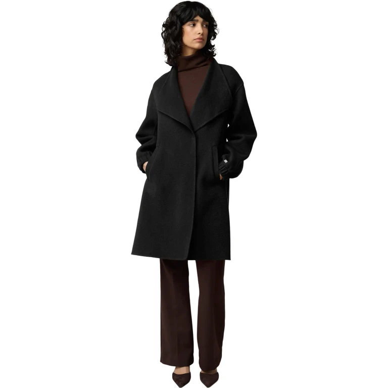 Suzie Relaxed Fit Double Face Wool Martingale Coat - Women's