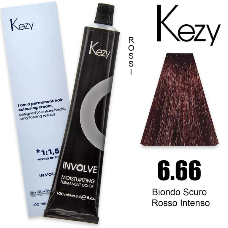 involve color 100 ml dark blonde intense red 6.66