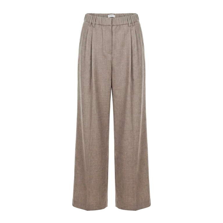 Pantalon large plissé Brunello Cucinelli