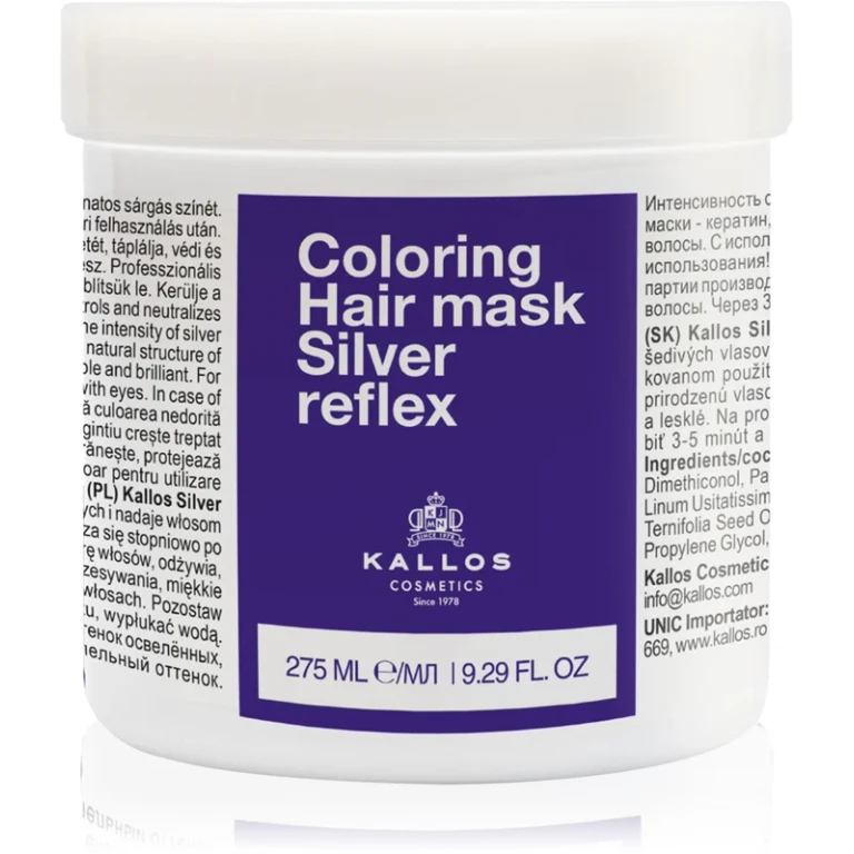 Kallos Silver highlighting hair mask 275 ml