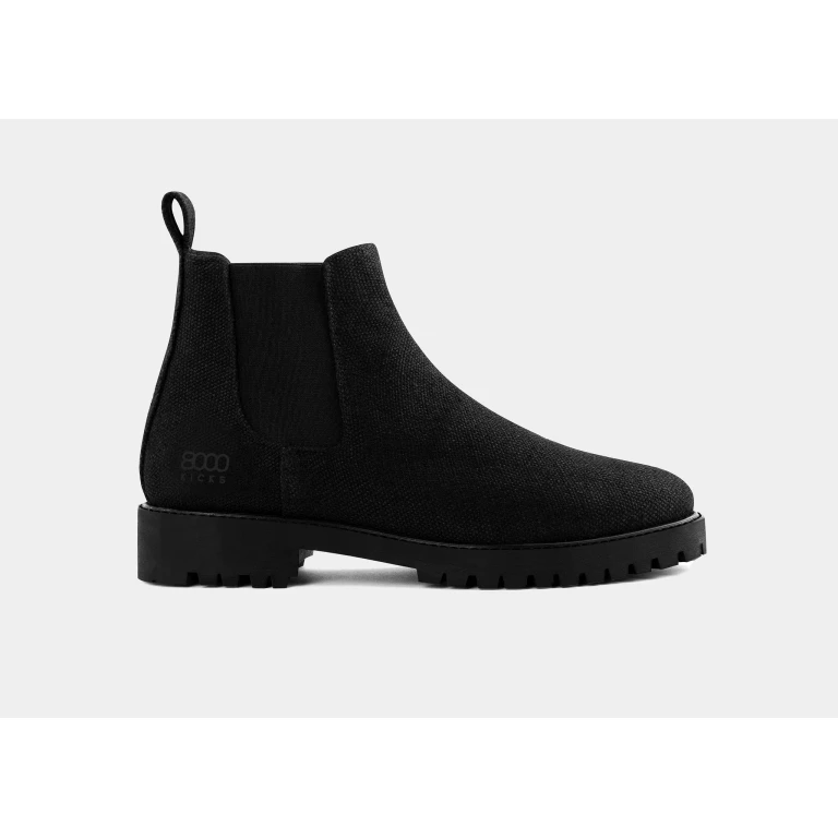 The Crossover Hemp Chelsea for Women in Full Black