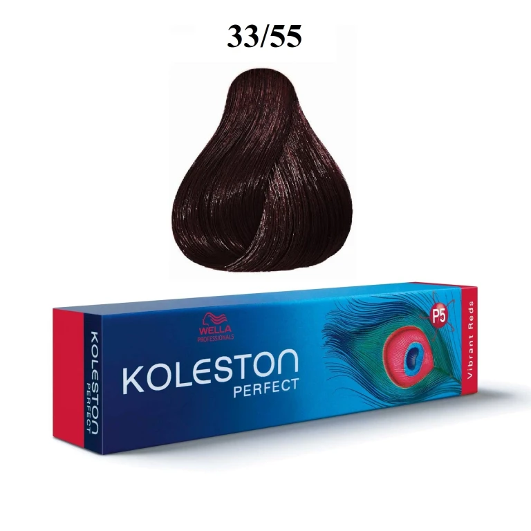 Professionals Koleston Perfect Permanent Hair Color 33/55 Dark Mahogany Brown Intense 60 ml