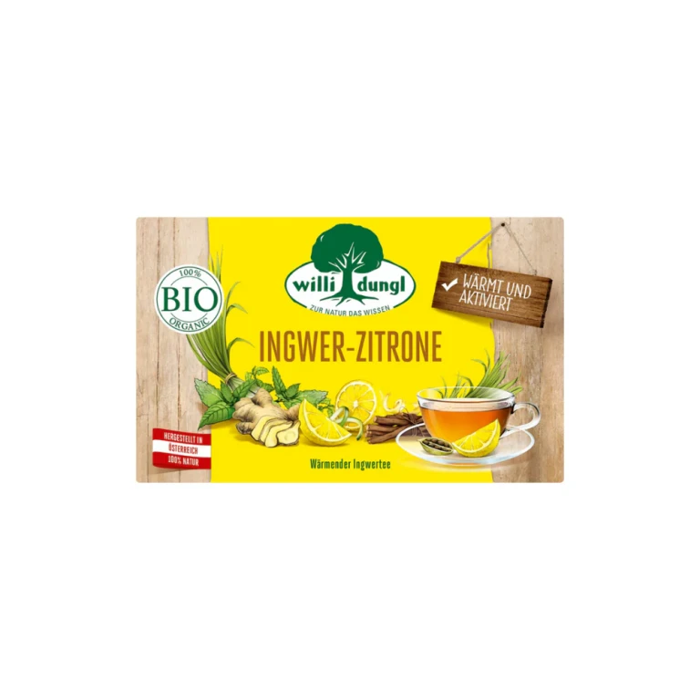 Organic Ginger and Lemon Herbal Tea, 36 G