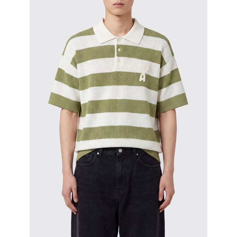 Striped Cotton Polo Shirt with Logo (HPL432KN0153A041)