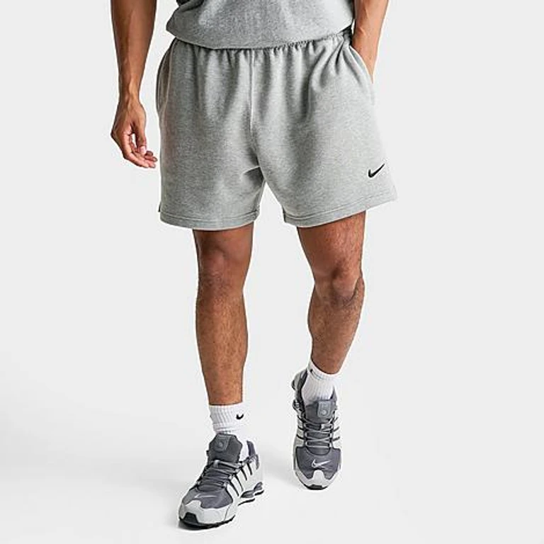 Men's NOCTA Cardinal Fleece Shorts in Dark Grey Heather/Matte Silver/Black Size: Small
