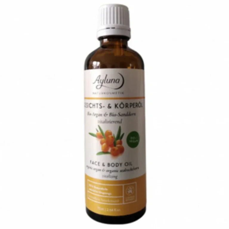 Face and Body Oil with Argan and Organic Sea Buckthorn 75 ml