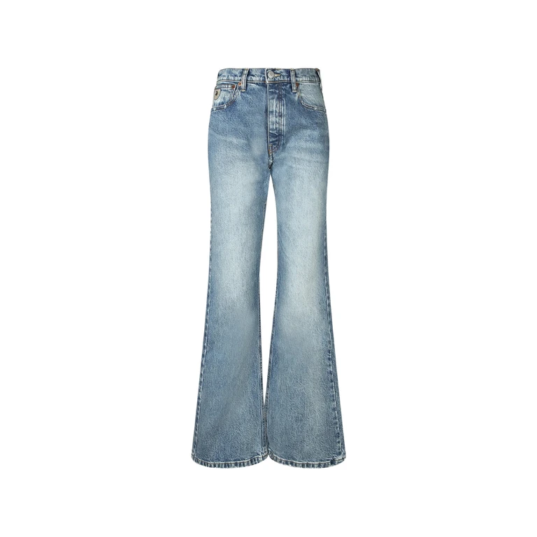 Faded Flared Jeans