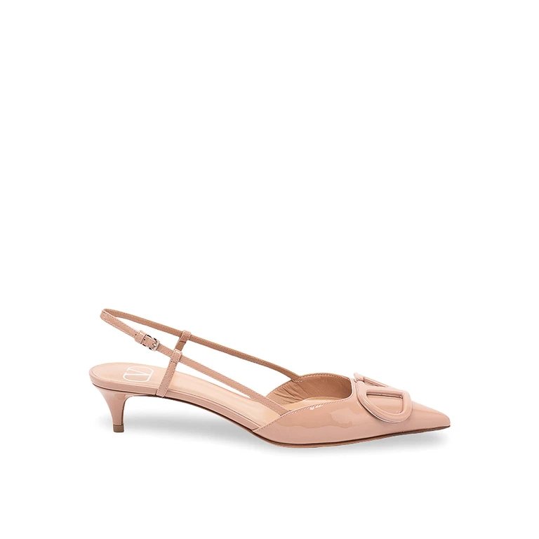Slingback-Sandalen - Rose