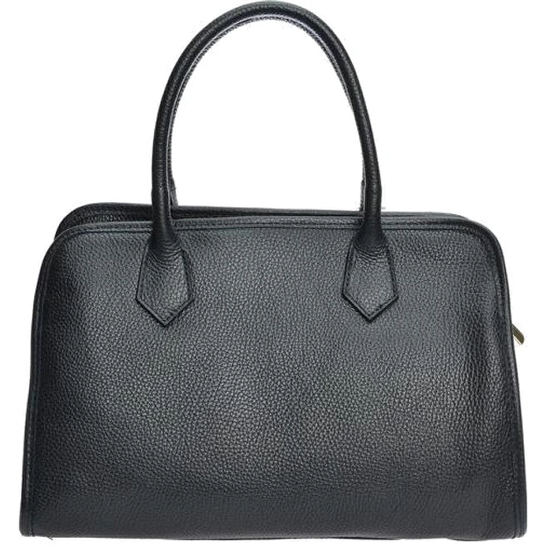 Black Leather Women's Handbag
