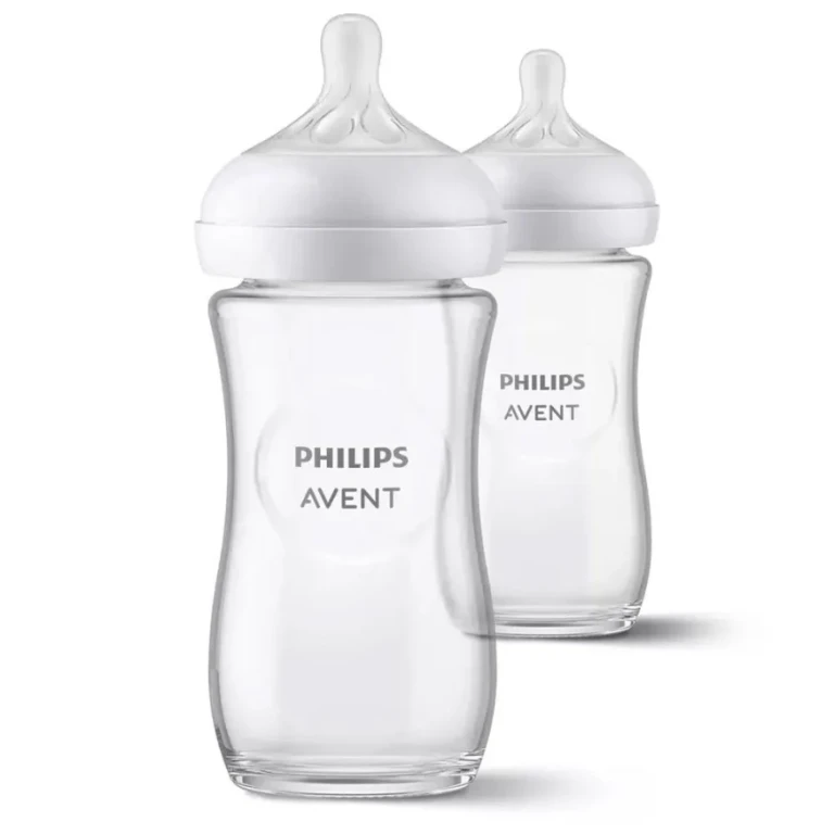 Natural Glass Baby Bottle Response 1 month and + 2x240ml