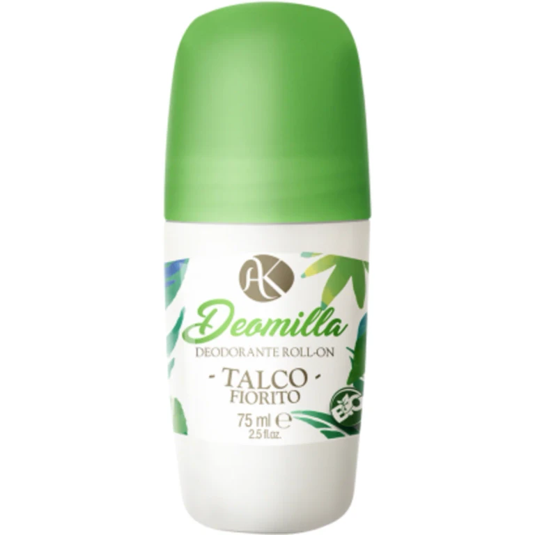 eco bio cosmetic Deomilla Roll on Deodorant Talcum Floral (75 ml)