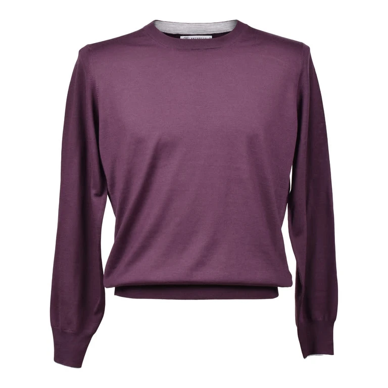 Plum Virgin Wool Blend Sweater