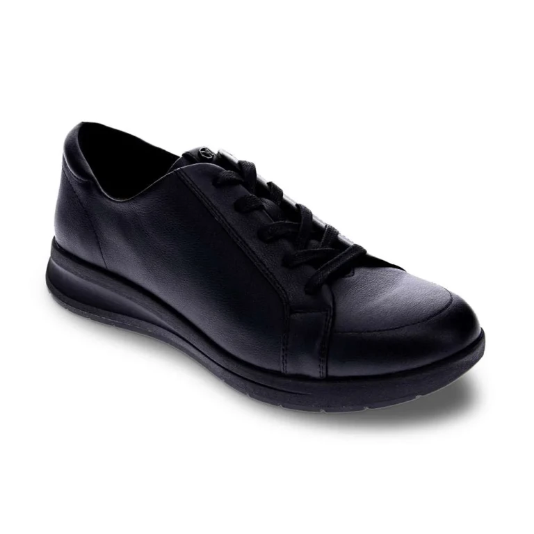 Athens Lace-Up Casual Sneaker - Black