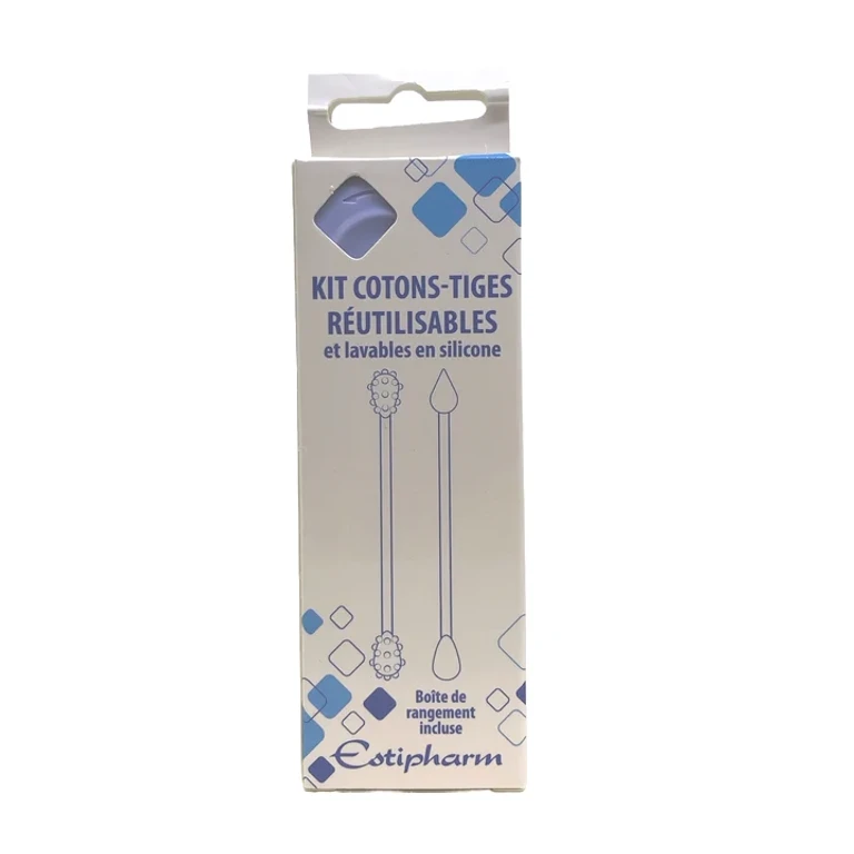 Reusable and washable silicone cotton swab kit Estipharm