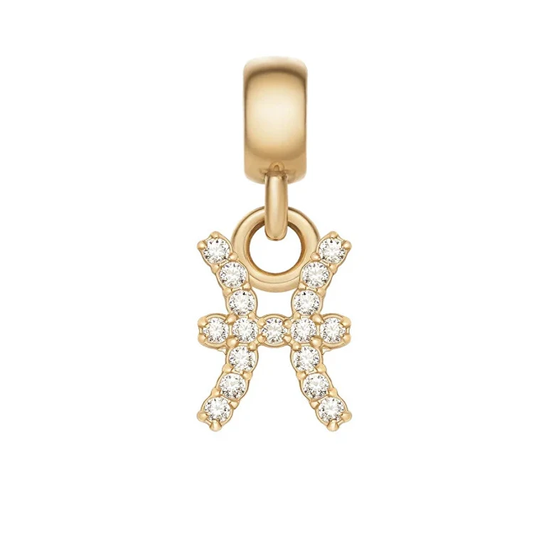 Gold-Plated Pendant with Fish Crystals Zodiac Crystal Dw00400766
