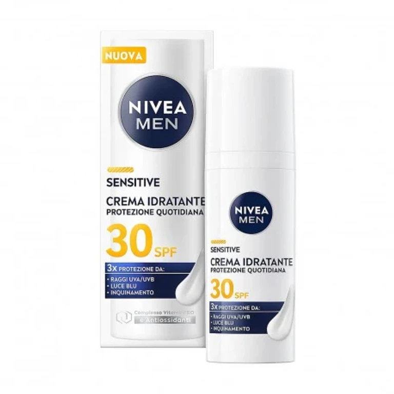 Sensitive Moisturizing Cream for Men Spf30 50 Ml