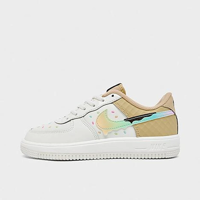 Little Kids Force 1 Low Casual Shoes in Sail/Multi-Color/Sesame Size: 1.0