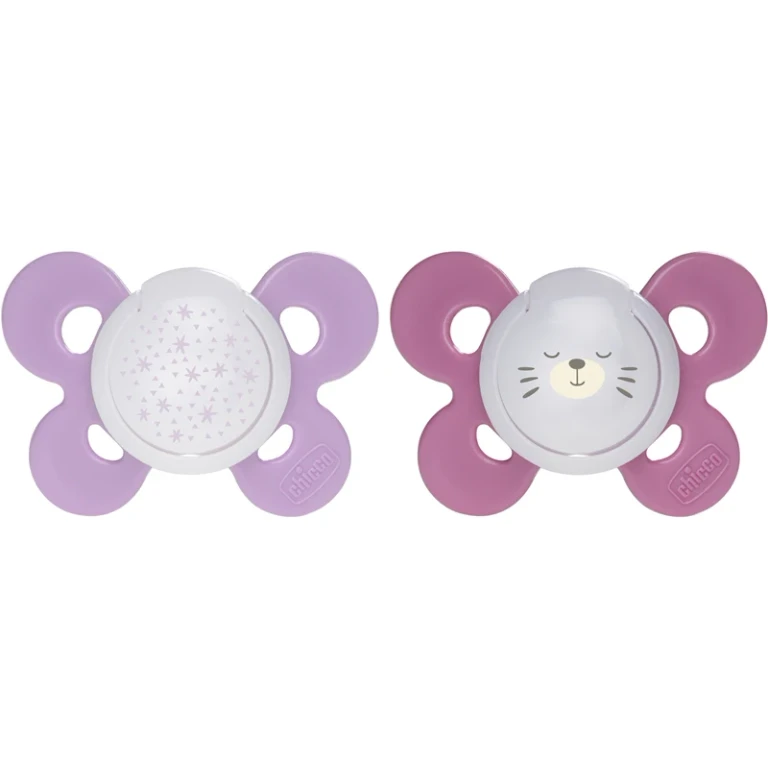 Silicone pacifier Chicco Physio Comfort girl 16-36 M 2u