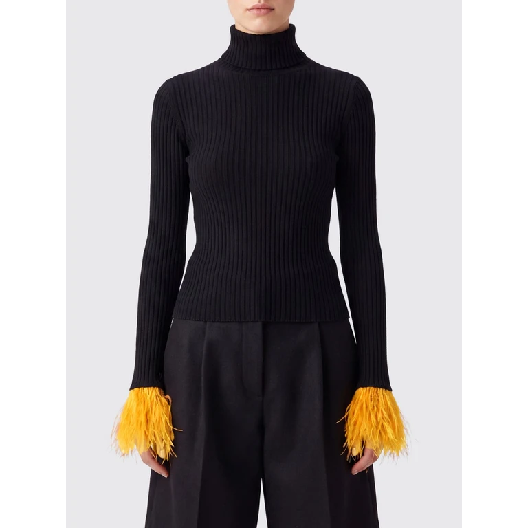 LA DOUBLEJ Top Woman color Black (PUL0167KNI091VA195BL01)