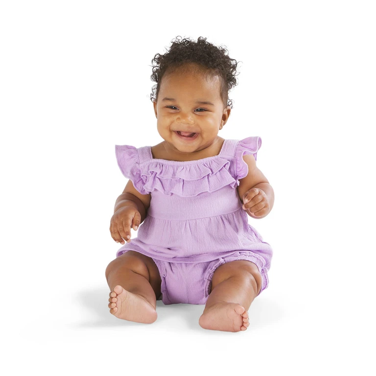 Girls 3Pc Outfit Set Purple 18M:- Purple, 18M