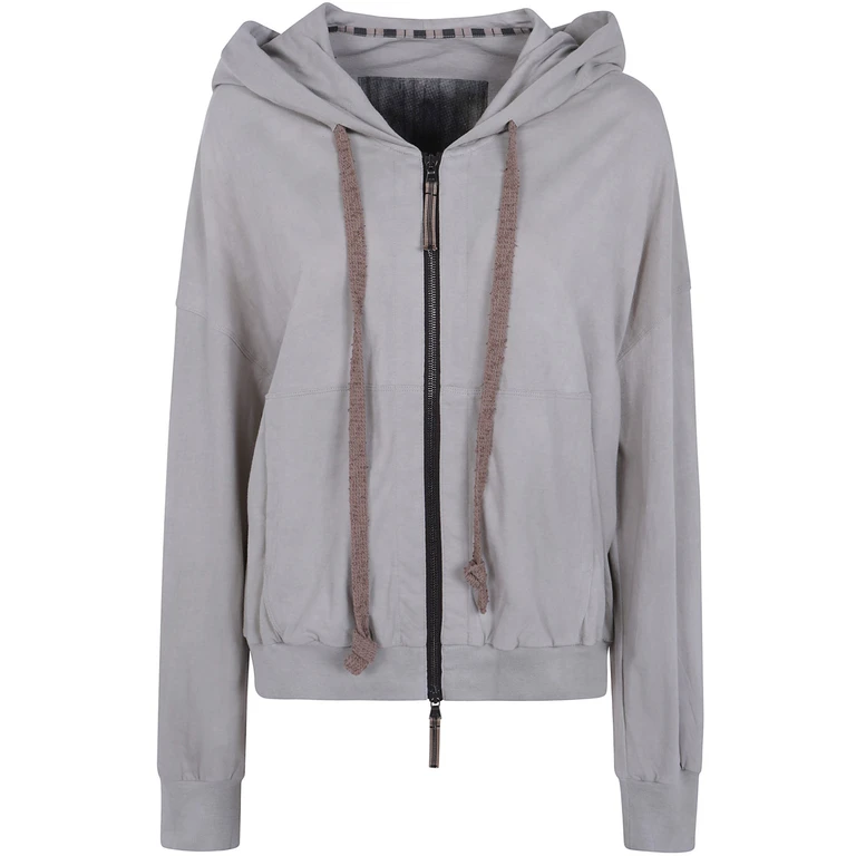 Sweatshirt Full Zip Hoodie "Cropped"