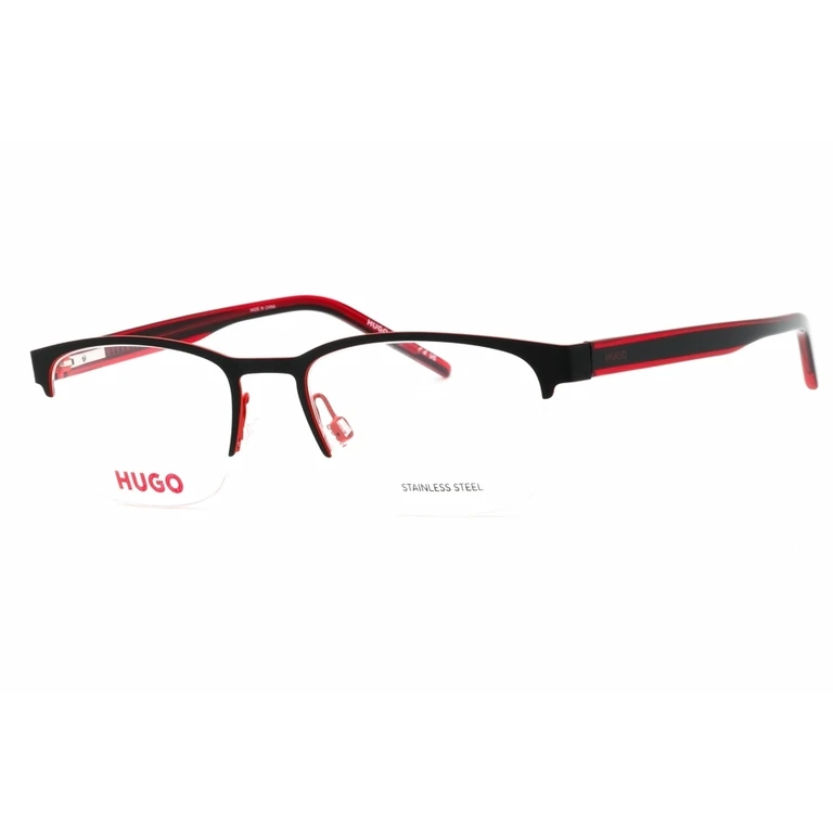 Mens Black Rectangular Eyeglass Frames HG1247
