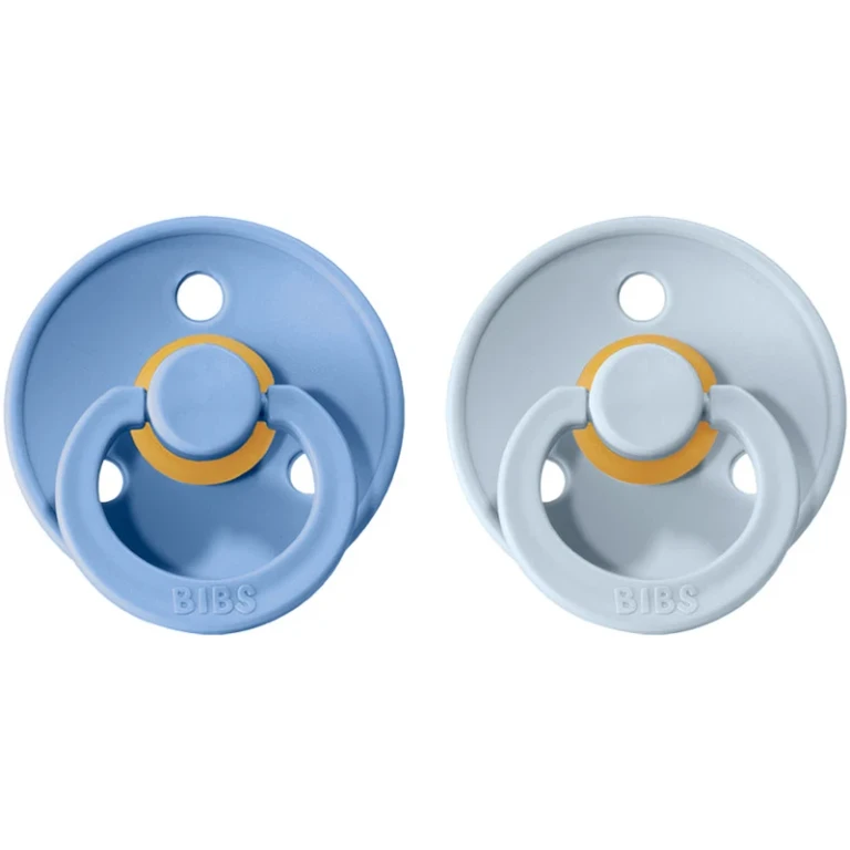 Color Natural Rubber Size 1: 0+ months pacifier Sky Blue / Baby Blue 2 pcs