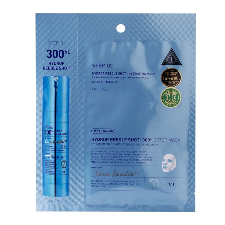 Hydrop Reedle Shot 300hL 2-Step Maschera Hydrogel Idratante 38g — Maschera viso