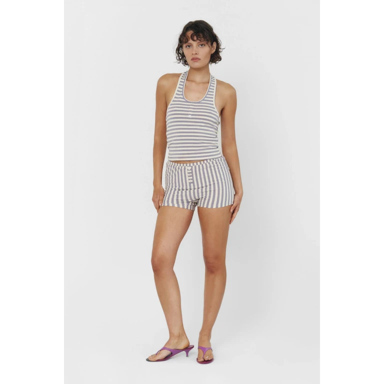 Bruna Halter Top in Seaside Stripe