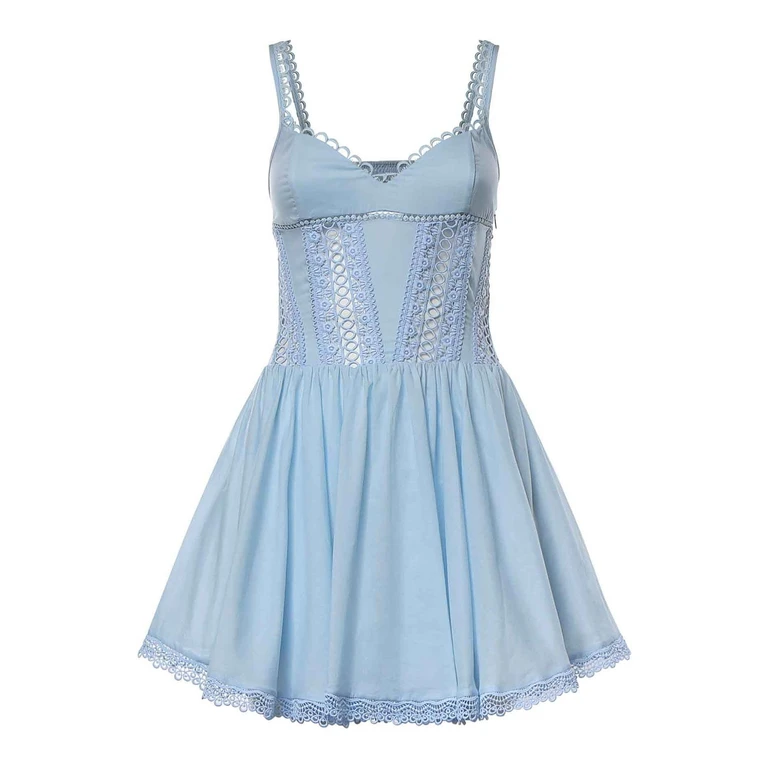 Robe Courte - Bleu (261602BLUE)
