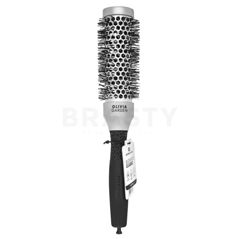 Olivia Garden Essential Blowout Classic Silver - 35 mm hair styling brush