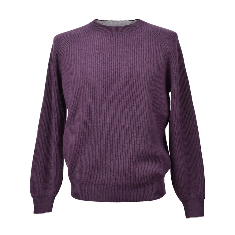 Plum Cashmere Crew Neck Sweater