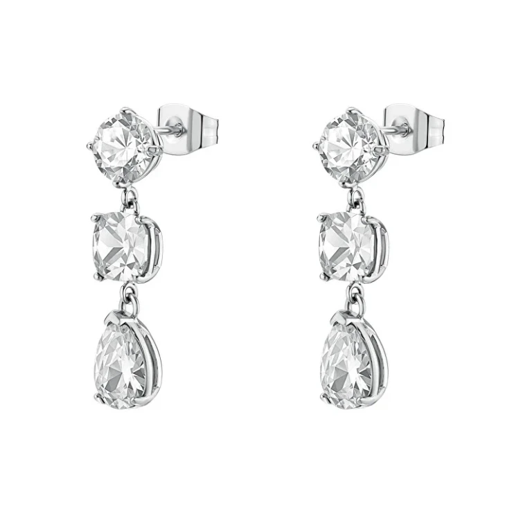 Sparkling Drop Earrings With Clear Zirconia Dreaming Big21