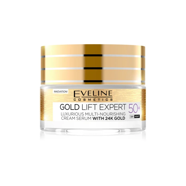 Multi-nourishing Serum Cream Eveline Gold Lift Expert 50+ 50ml