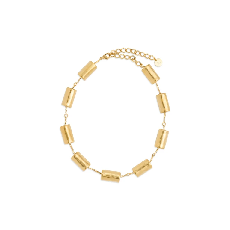 Bambu Necklace Vintage Gold One Size